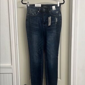 Judy Blue Tummy Control High Rise Dark Wash Skinny Jeans
